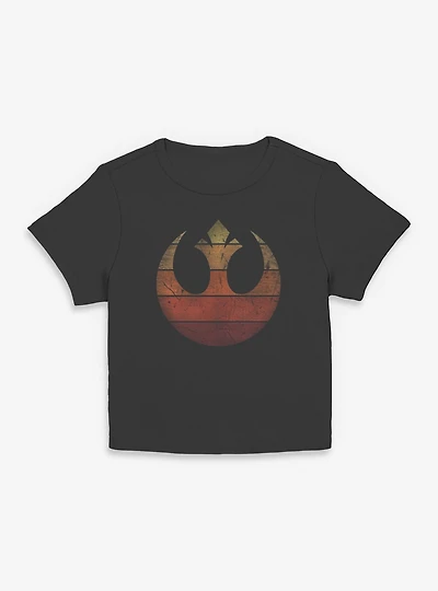 Star Wars Rebel Retro Gradient Womens Baby T-Shirt