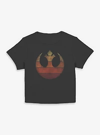 Star Wars Rebel Retro Gradient Womens Baby T-Shirt