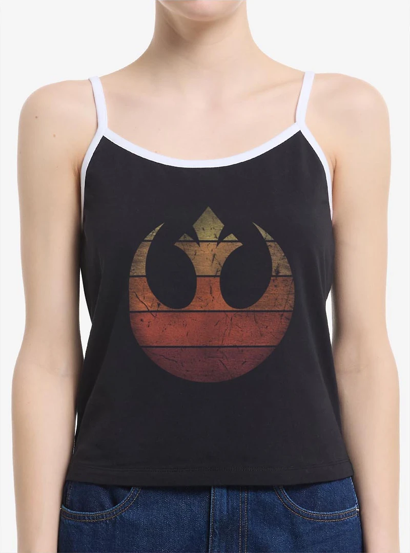 Star Wars Rebel Retro Gradient Womens Cami Tank Top