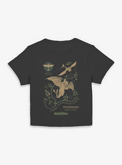 How To Train Your Dragon Toothless Warning Womens Baby T-Shirt