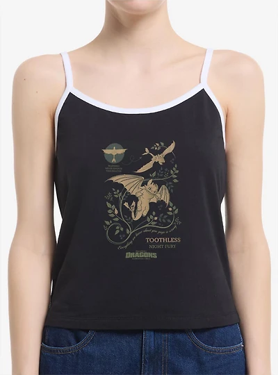 How To Train Your Dragon Toothless Warning Womens Cami Tank Top