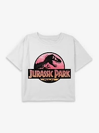Jurassic Park Logo Youth Girls Boxy T-Shirt