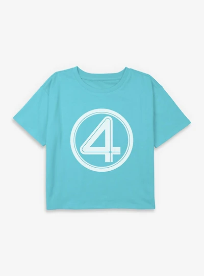 Marvel Fantastic Four Logo Youth Girls Boxy T-Shirt
