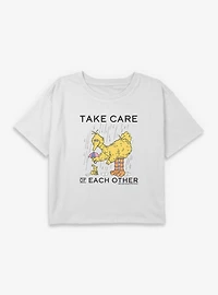 Sesame Street Care For Each Other Youth Girls Boxy T-Shirt