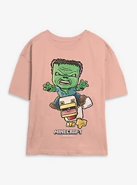 A Minecraft Movie Chicken Jockey Womens Skimmer T-Shirt