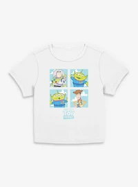 Disney Pixar Toy Story Buzz Woody Alien Panels Womens Baby T-Shirt