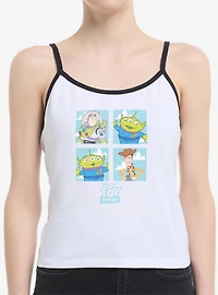 Disney Pixar Toy Story Buzz Woody Alien Panels Womens Cami Tank Top