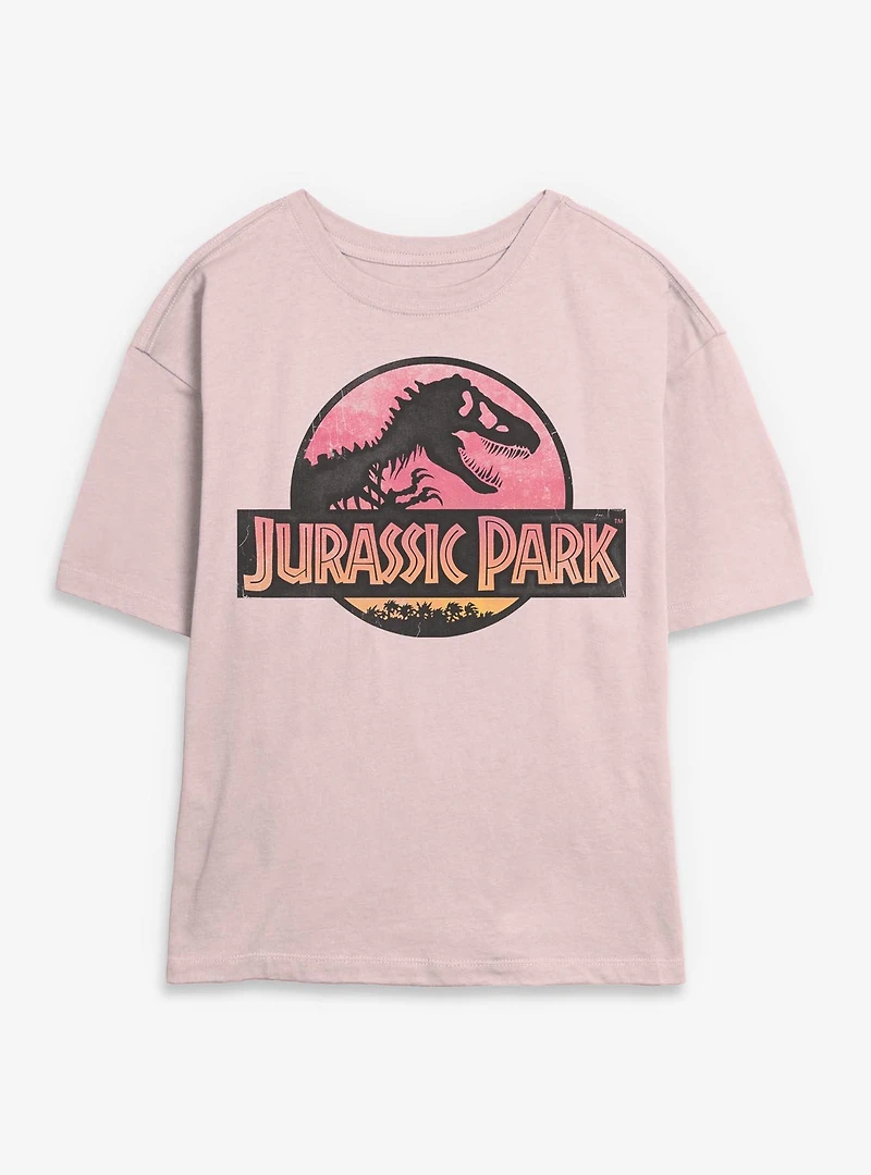 Jurassic Park Logo Womens Skimmer T-Shirt