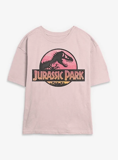 Jurassic Park Logo Womens Skimmer T-Shirt