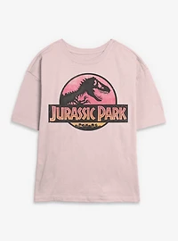 Jurassic Park Logo Womens Skimmer T-Shirt