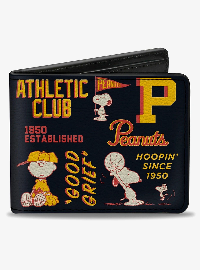 Peanuts Athletic Club Poses and Quotes Bifold Wallet