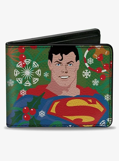 DC Comics Superman Christmas and Icons Bifold Wallet