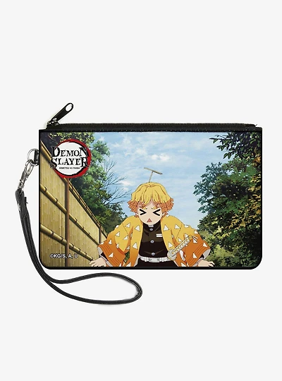 Demon Slayer: Kimetsu No Yaiba Zenitsu Agatsuma Scene Zip Clutch Wallet