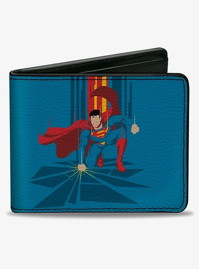 DC Comics Superman Down Punch Silhouette Bifold Wallet
