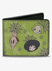 Beetlejuice Chibi Lydia and Sandworm Strange and Unusual Pose Bifold Wallet