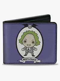 Beetlejuice Chibi Full Body Portrait Bifold Wallet