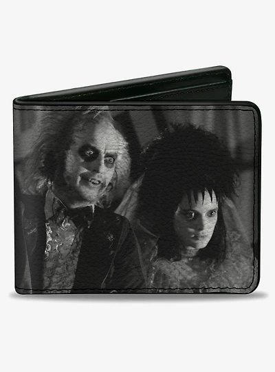 Beetlejuice and Lydia Wedding Scene Blocks Bifold Wallet