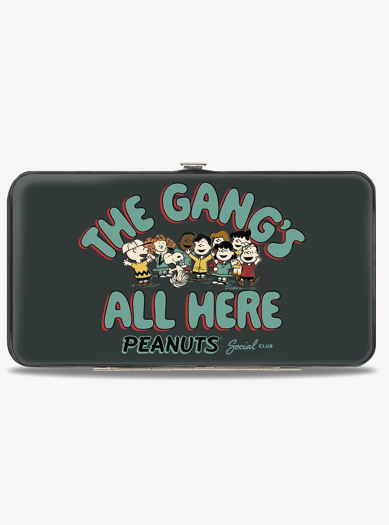 Peanuts Gang 75th The Gangs All Here Group Hinged Wallet