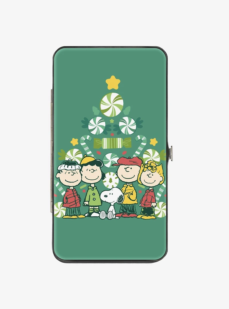 Peanuts Christmas Tree Group Hinged Wallet