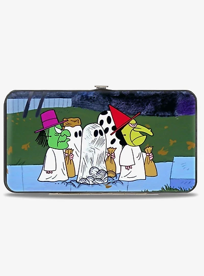 Peanuts Gang Trick Or Treat Group Pose Hinged Wallet