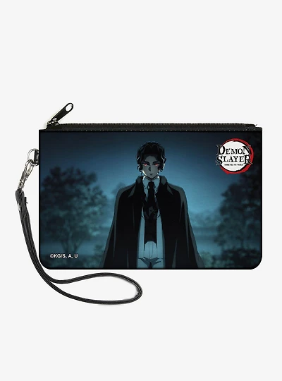 Demon Slayer: Kimetsu No Yaiba Muzan Kibutsuji Standing & Title Zip Clutch Wallet