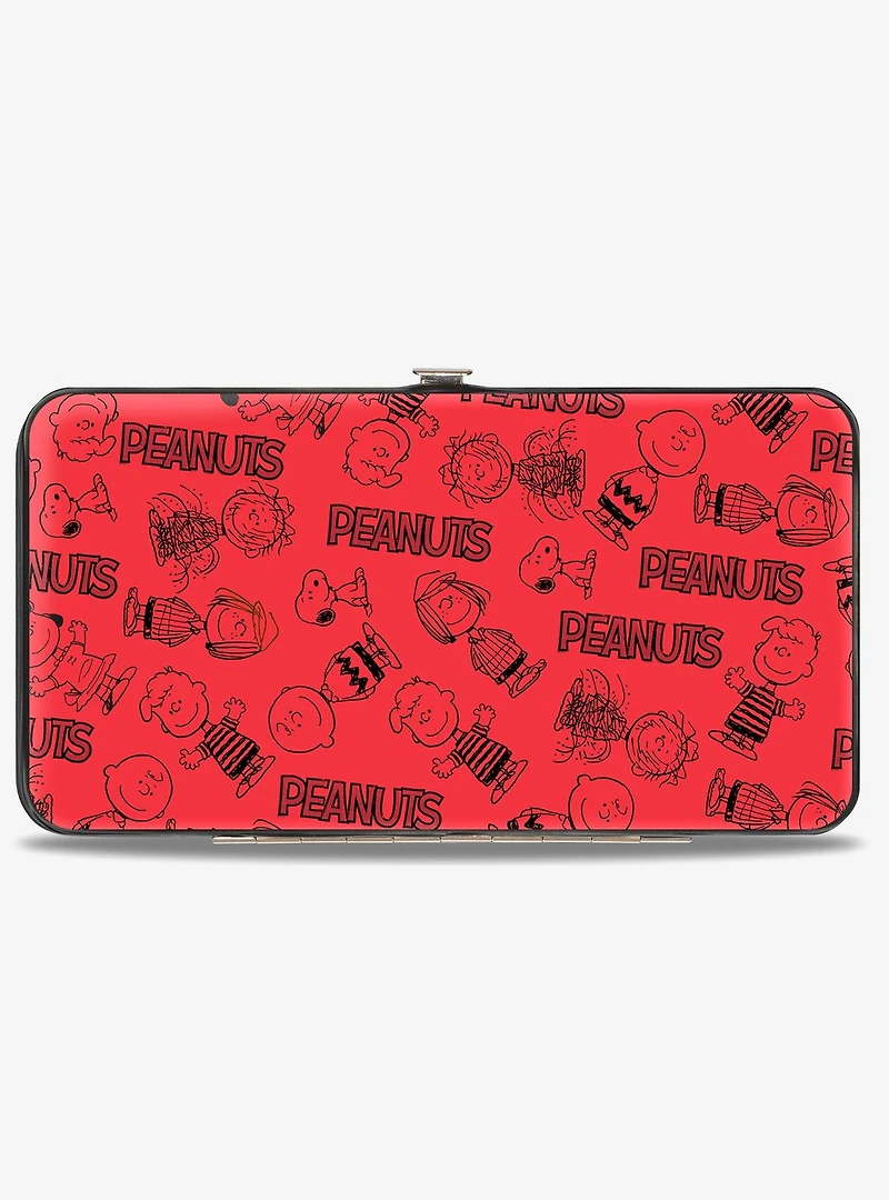 Peanuts Gang Six Character and Title Hinged Wallet