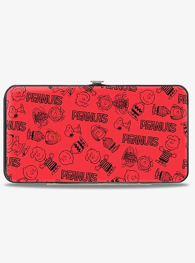 Peanuts Gang Six Character and Title Hinged Wallet