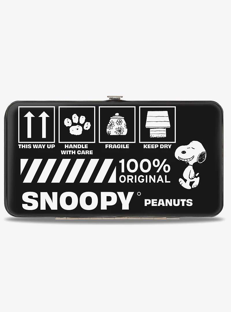 Peanuts Snoopy Care Symbols 100% Original Hinged Wallet