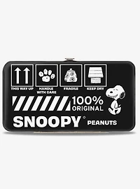 Peanuts Snoopy Care Symbols 100% Original Hinged Wallet