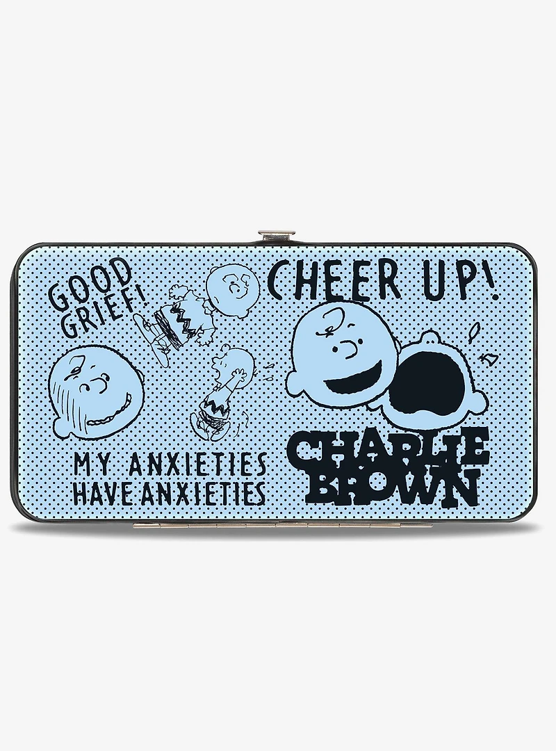 Peanuts Charlie Brown Poses and Quotes Hinged Wallet