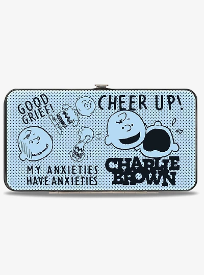 Peanuts Charlie Brown Poses and Quotes Hinged Wallet