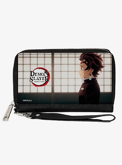 Demon Slayer: Kimetsu No Yaiba Tanjiro Kamado Profile & Title Zip Around Wallet