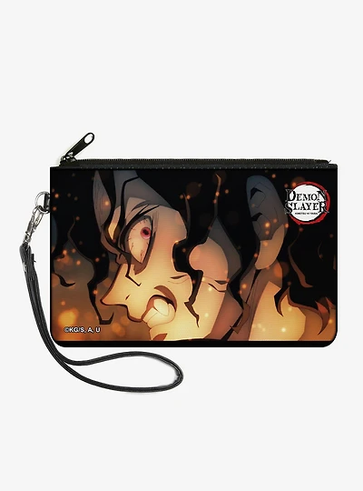 Demon Slayer: Kimetsu No Yaiba Muzan Kibutsuji Flame Glow Pose Zip Clutch Wallet