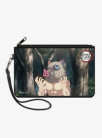 Demon Slayer: Kimetsu No Yaiba Inosuke Hashibira Boar Head & Title Zip Clutch Wallet