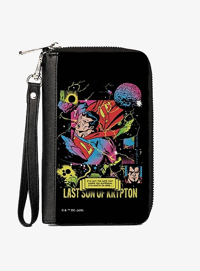 DC Comics Superman Last Son of Krypton Zip Around Wallet