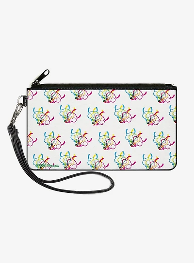 Invader Zim Triple GIR Stack Multi Zip Clutch Wallet