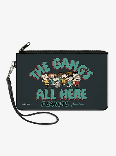 Peanuts Gang 75th The Gangs All Here Group Zip Clutch Wallet