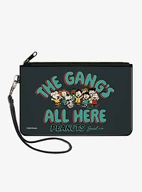 Peanuts Gang 75th The Gangs All Here Group Zip Clutch Wallet