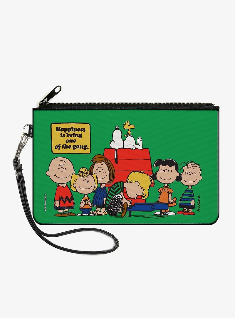 Peanuts Gang 75th Happiness Is Being One of The Gang Zip Clutch Wallet