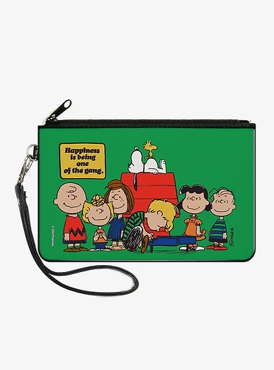 Peanuts Gang 75th Happiness Is Being One of The Gang Zip Clutch Wallet