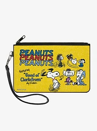 Peanuts Gang Featuring Good Ol' Charlie Brown Poses Zip Clutch Wallet