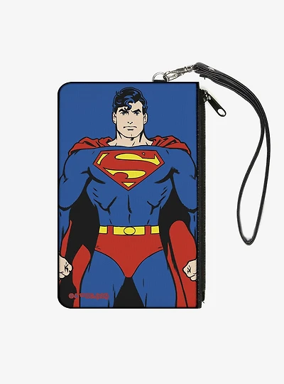 DC Comics Superman Standing Zip Clutch Wallet