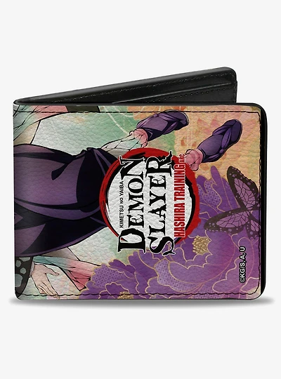 Demon Slayer: Kimetsu No Yaiba Shinobu Kocho Butterfly & Title Bifold Wallet