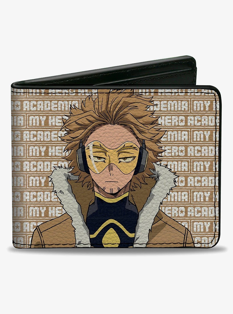 My Hero Academia Hawks With Text and Bifold Wallet