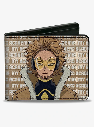 My Hero Academia Hawks With Text and Bifold Wallet