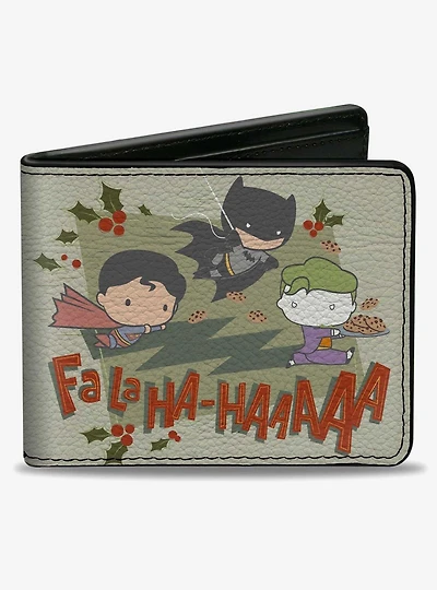 DC Comics Justice League Chibi Superman Batman Joker Bifold Wallet