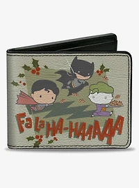 DC Comics Justice League Chibi Superman Batman Joker Bifold Wallet