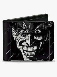 DC Comics The Joker Smiling Face Sketch Bifold Wallet
