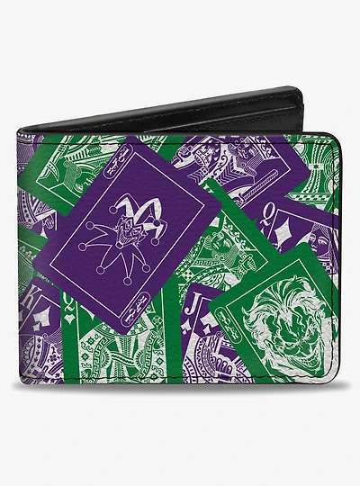 DC Comics The Joker Deck of Cards Stacked Bifold Wallet