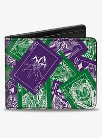 DC Comics The Joker Deck of Cards Stacked Bifold Wallet
